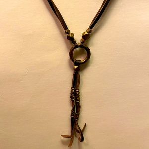 Leather necklace